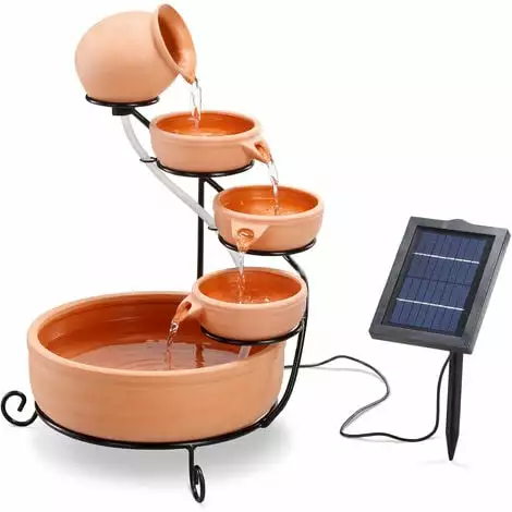 Coupon ✔️ ESOTEC Fontaine à Cascade Solaire Fontaine Solaire En Terre Cuite Fontaine De Jardin 101302 ? 4 Coupon ✔️ ESOTEC Fontaine à Cascade Solaire Fontaine Solaire En Terre Cuite Fontaine De Jardin 101302 ? – Image 2