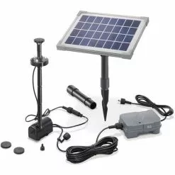 Sortie ? Pompe Solaire Pour Bassin 5W Avec Batterie Et LED Pour Bassin De Jardin Bassin Esotec 101920 ?