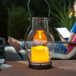 Offres ? Lampe Solaire Moderne DekoDream Lampe à Bougie Blanche Chaude Lampe Suspendue Esotec 102081 ?