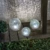 Sortie ? Boule De Verre Solaire Lot De 3 Lampes De Jardin LED Lampe Solaire En Verre, Esotec 102082 ? -Esotec Boutique 26788074 1