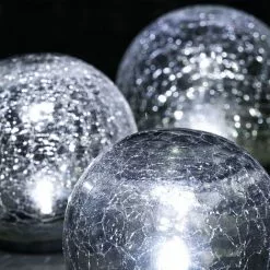 Sortie ? Boule De Verre Solaire Lot De 3 Lampes De Jardin LED Lampe Solaire En Verre, Esotec 102082 ? -Esotec Boutique 26788074 5