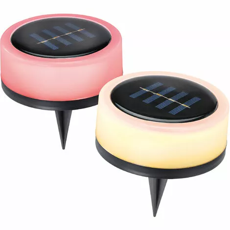 Coupon ⌛ Elégant Lot De 2 Luminaires Solaires Décoratifs RVB Blanc Chaud LED Jardin Esotec 102089 ⌛ 4 Coupon ⌛ Elégant Lot De 2 Luminaires Solaires Décoratifs RVB Blanc Chaud LED Jardin Esotec 102089 ⌛ – Image 2
