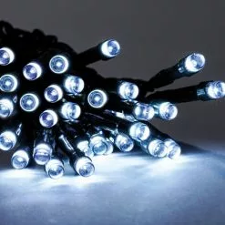 Sortie ? Chaîne Lumineuse Solaire Premium 60 LED Décoration De Noël De Jardin Blanc Froid Esotec 102167 ? -Esotec Boutique 26788213 3