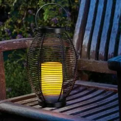 Remise ? Lampe Solaire Décorative 27 Cm Lampe De Jardin Lanterne Lampe Solaire Extérieure Esotec 102216 ?