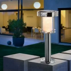 Acheter ? Lampadaire Solaire Ancona Détecteur De Mouvement Blanc Froid + Chaud Jardin Esotec 102536 ? -Esotec Boutique 26788574 4