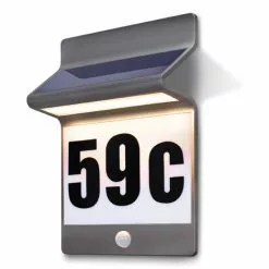 De gros ? Numéro De Maison Solaire En Aluminium, Lumière Solaire, Numéro De Maison, Esotec 102650 ❤️ -Esotec Boutique 26788649 4