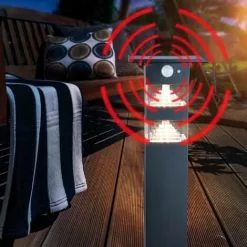 Meilleure affaire ? Capteur Solaire Path Light 600 Lm Lampadaire Jardin Lumière Solaire Esotec 102740 ?