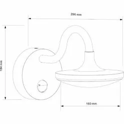 Grosses soldes ❤️ ESOTEC Applique Murale D’extérieur à Capteur LED Blanc Chaud 3000K 900lm 10 Watts Applique D’extérieur, 201168 ? -Esotec Boutique 26789165 5