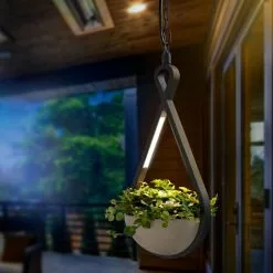 Les meilleures critiques de ? Lampe à Suspension LED Avec Pot De Fleurs Suspension Lampe Extérieure Extérieure Esotec 201205 ❤️