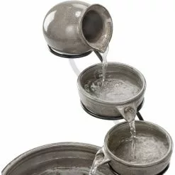 Acheter ? Fontaine Solaire Cascade Avec Batterie + Fontaine LED Fontaine De Jardin Esotec 101300 ? -Esotec Boutique 26789486 5