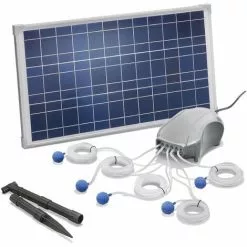 Acheter ? Aérateur De Bassin Solaire 25W 600l / H Pompe Aération De Bassin Oxygène Esotec 101076 â€ïž