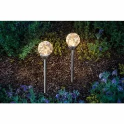 Meilleur prix ⌛ Ensemble De Prises De Jardin Solaire En Mosaïque De Verre Blanc Chaud, éclairage Solaire De Jardin, Esotec 102312 ? -Esotec Boutique 26789523 3