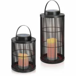 Les meilleures critiques de ? Lampes Décoratives Solaires Lot De 2 Lampes De Jardin Lanterne Lumière Solaire Extérieure Esotec 102162 ? -Esotec Boutique 26789566 2