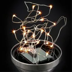 De gros ? Ensemble De Prises De Jardin Solaire En Mosaïque De Verre Blanc Chaud, éclairage Solaire De Jardin, Esotec 102310 ✔️ -Esotec Boutique 26789909 3