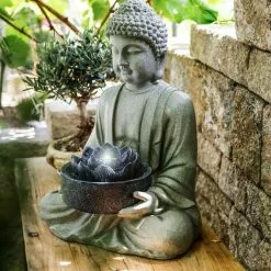 De gros ⌛ ESOTEC Fontaine De Jardin Bouddha Fontaine + Décoration Lumineuse LED Fontaine Dintérieur 230V 101452 ⌛ 10 De gros ⌛ ESOTEC Fontaine De Jardin Bouddha Fontaine + Décoration Lumineuse LED Fontaine Dintérieur 230V 101452 ⌛ -Esotec Boutique 26789926 4