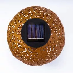 Top 10 ? ESOTEC Boule Solaire En Métal Lot De 2 Samira 20 Et 30cm Décoration De Jardin Rouille Lampe Solaire LED ? -Esotec Boutique 26790073 3