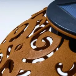 Top 10 ? ESOTEC Boule Solaire En Métal Lot De 2 Samira 20 Et 30cm Décoration De Jardin Rouille Lampe Solaire LED ? -Esotec Boutique 26790073 4