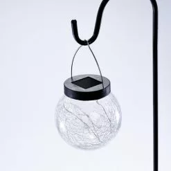 Vente flash ? Ensemble De Lampes Solaires Suspendues En Mosaïque De Verre Blanc Chaud Jardin De Lumières Solaires, Esotec 102314 ? -Esotec Boutique 26790098 4