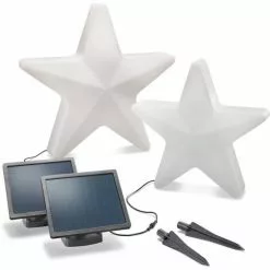 Offres ? ESOTEC Ensemble D’étoiles Lumineuses Solaires Couleur De La Lumière Commutable Décoration De Noël Décoration D’hiver 102119 ? -Esotec Boutique 26790298 3